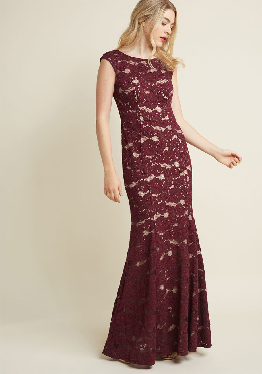 Looking Luxe Lace Maxi Dress by ModCloth