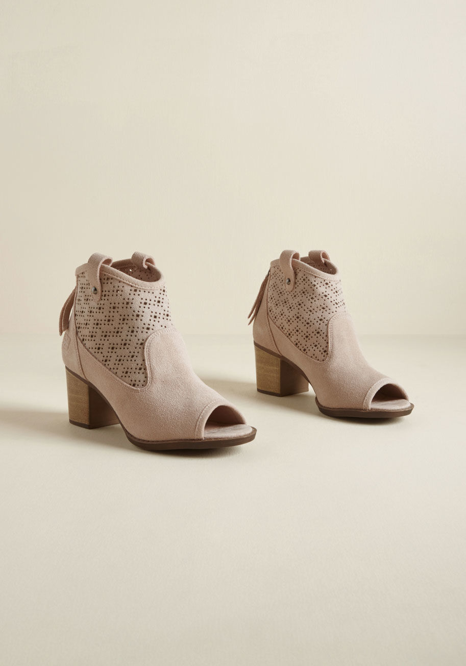 Made for Watchin' Suede Bootie by ModCloth