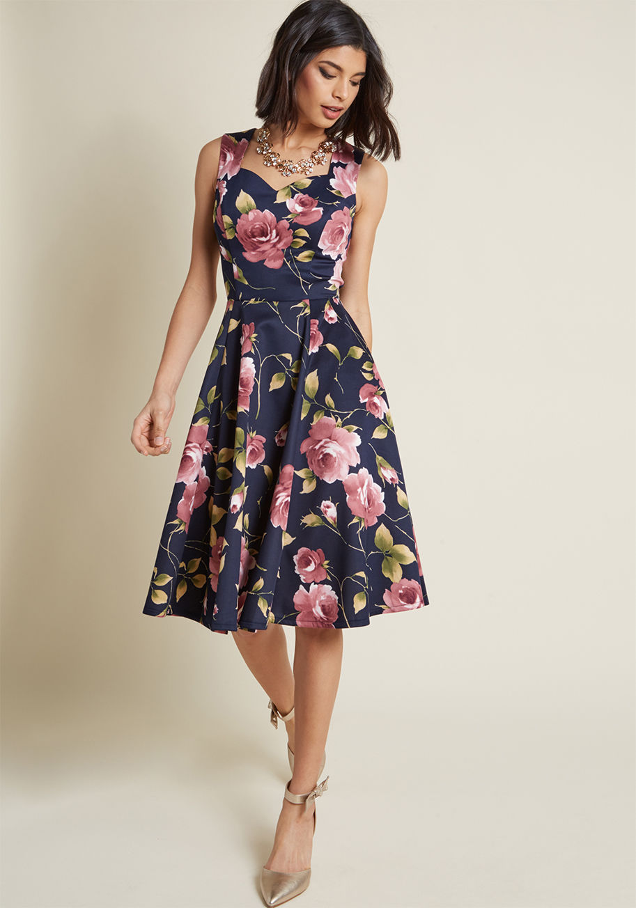 ModCloth - Measured Magnificence Fit and Flare Dress