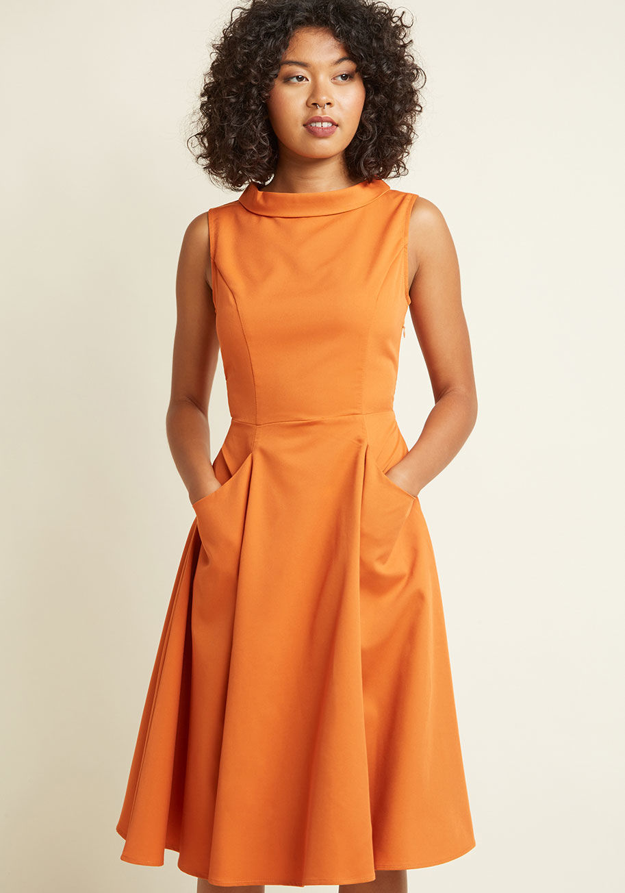 ModCloth - Mod for Each Other A-Line Midi Dress