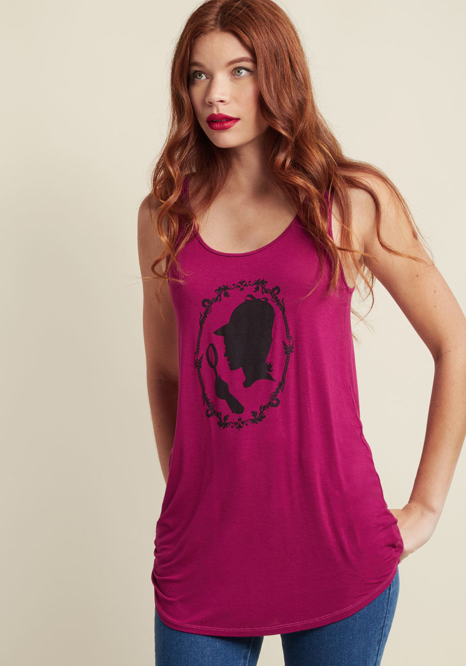 ModCloth - Mystery and Misses Graphic Tank Top