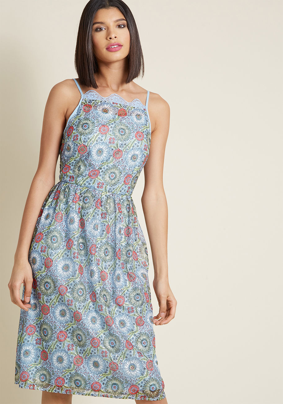 ModCloth - Offer Your Elegance Lace Midi Dress
