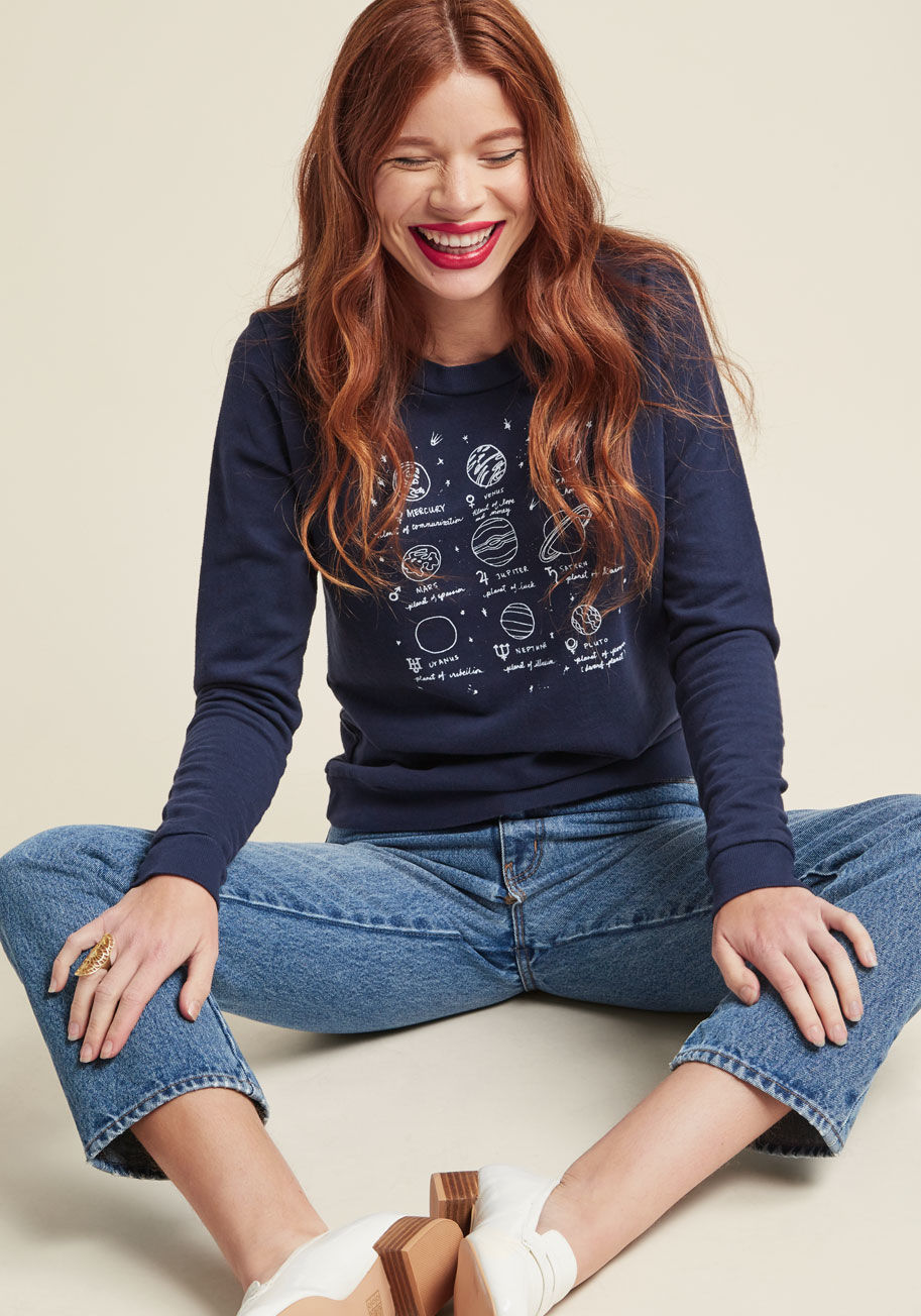 ModCloth - Planetary Panache Graphic Pullover