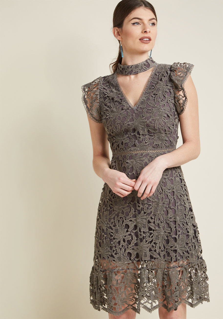 Recognized Refinement Lace Dress by ModCloth