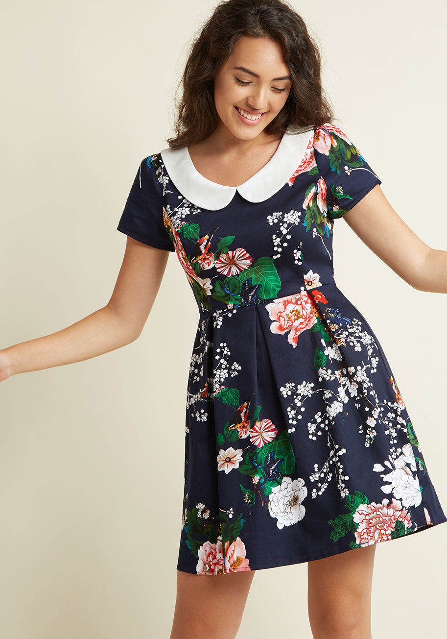 ModCloth - Record Time Floral Dress