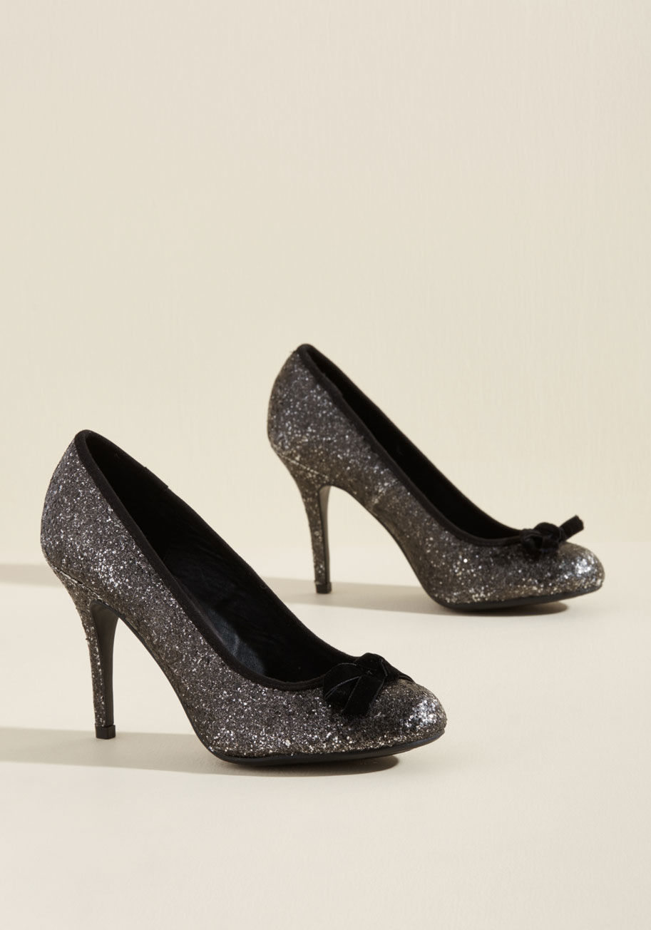 ModCloth - Set to Shimmer Glitter Heel