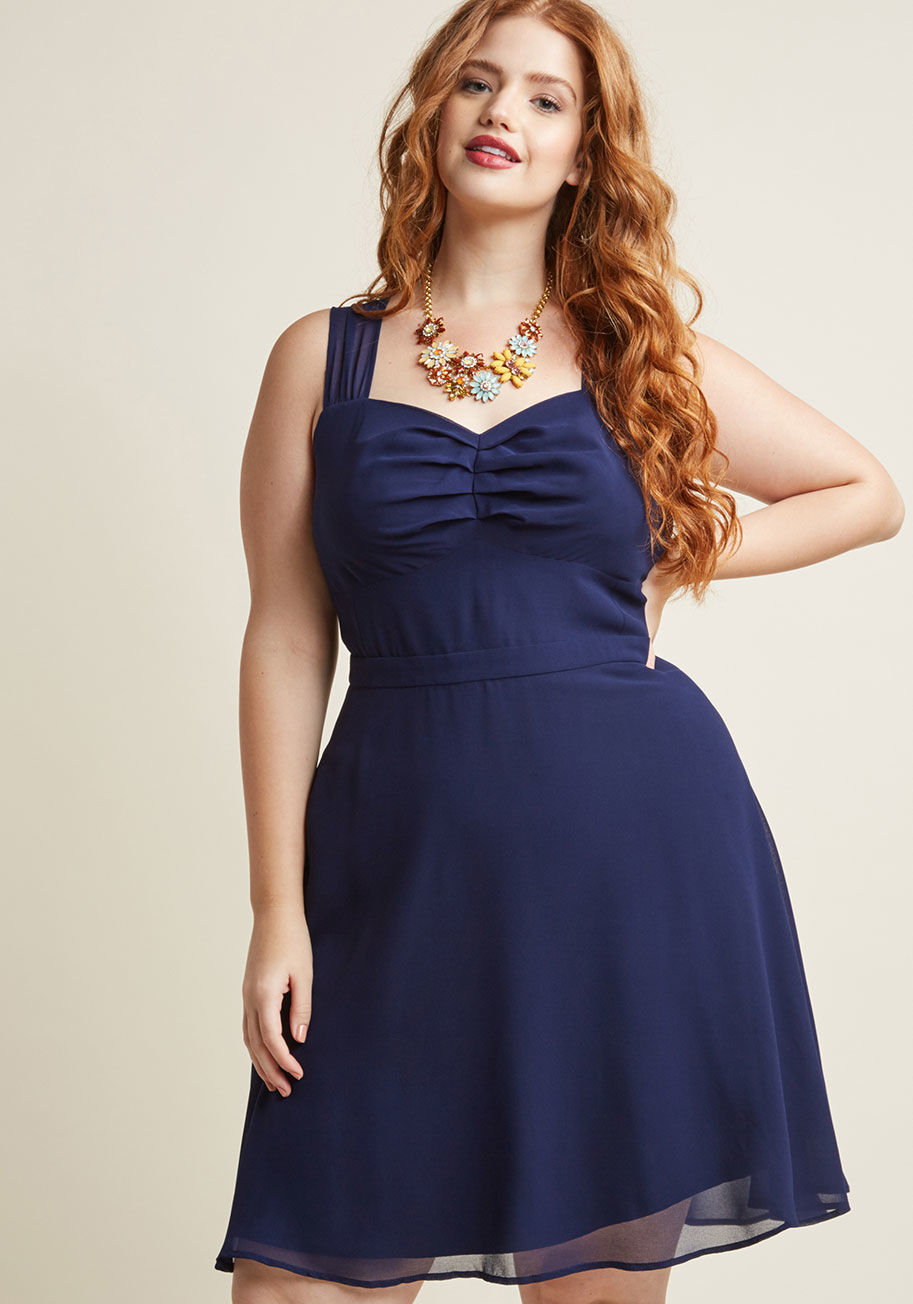 ModCloth - Sleeveless Chiffon Cocktail Dress