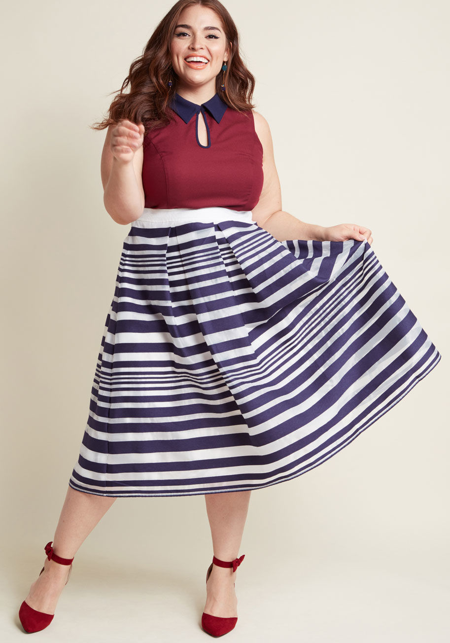 ModCloth - Soiree Elation Fit and Flare Skirt