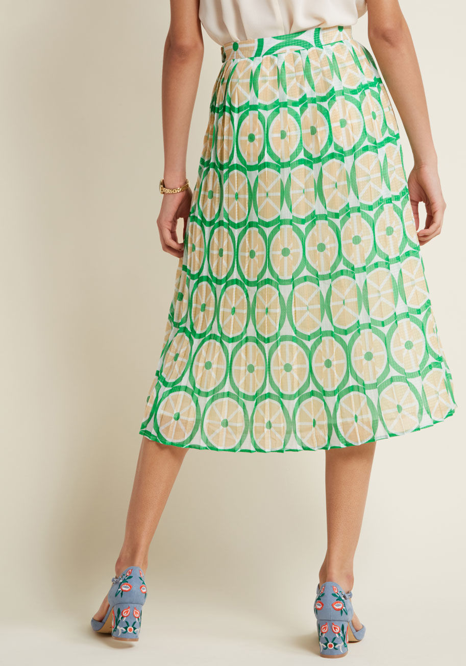 ModCloth - Stroke of Genial Pleated Midi Skirt