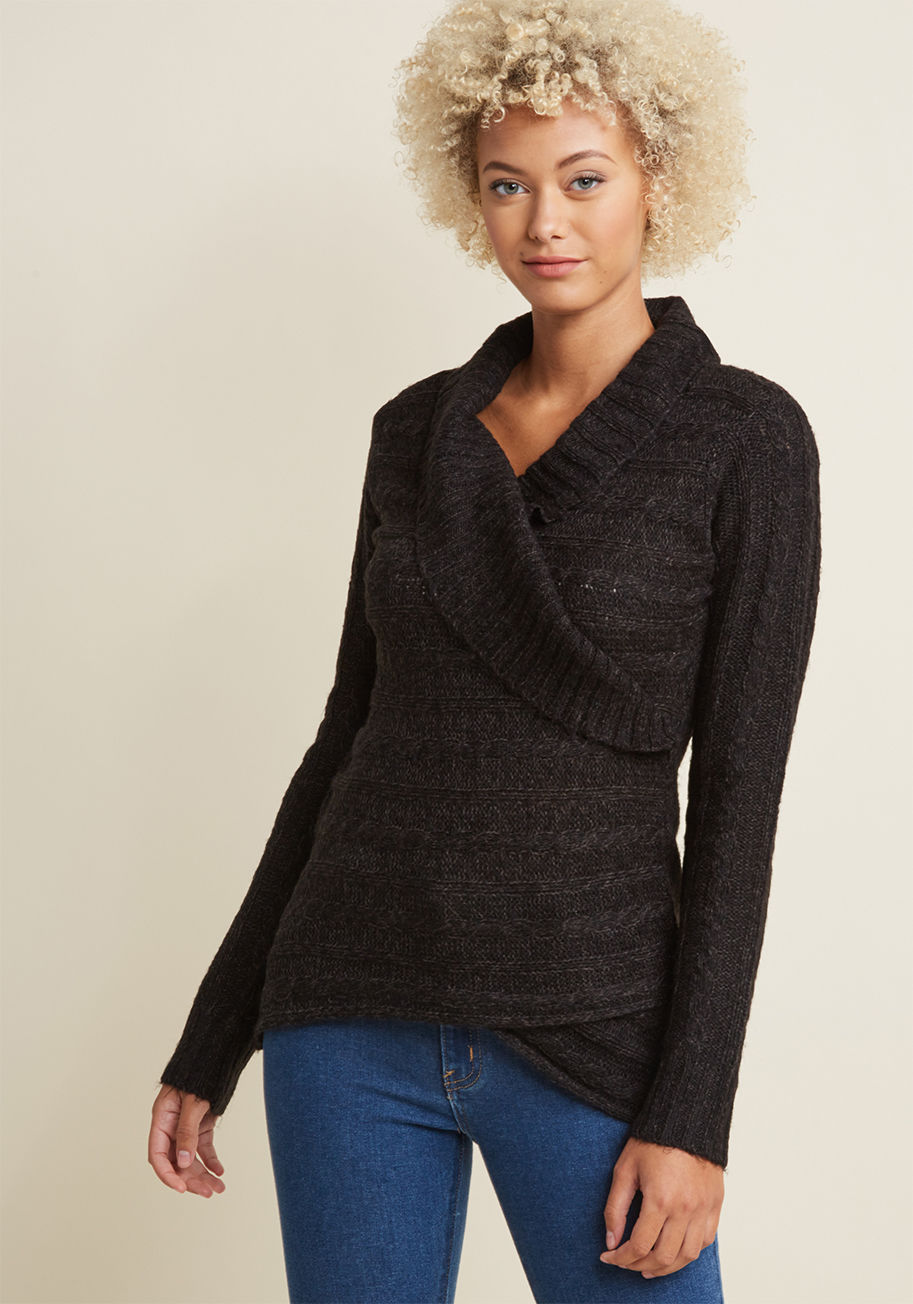 The Layer the Land Long Sleeve Sweater by ModCloth