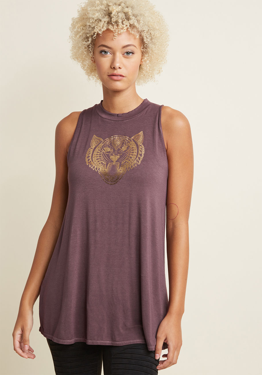 ModCloth - Tiger Vibe Graphic Tank Top