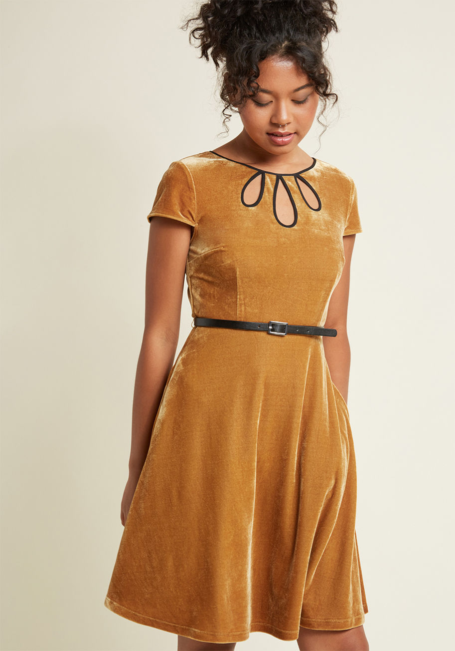 ModCloth - Tri-Keyhole A-Line Dress