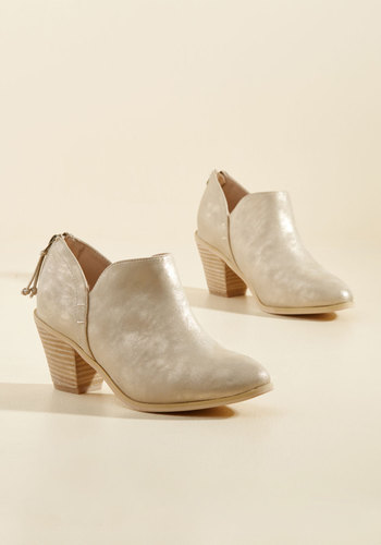 ModCloth - Your Zest Effort Metallic Bootie