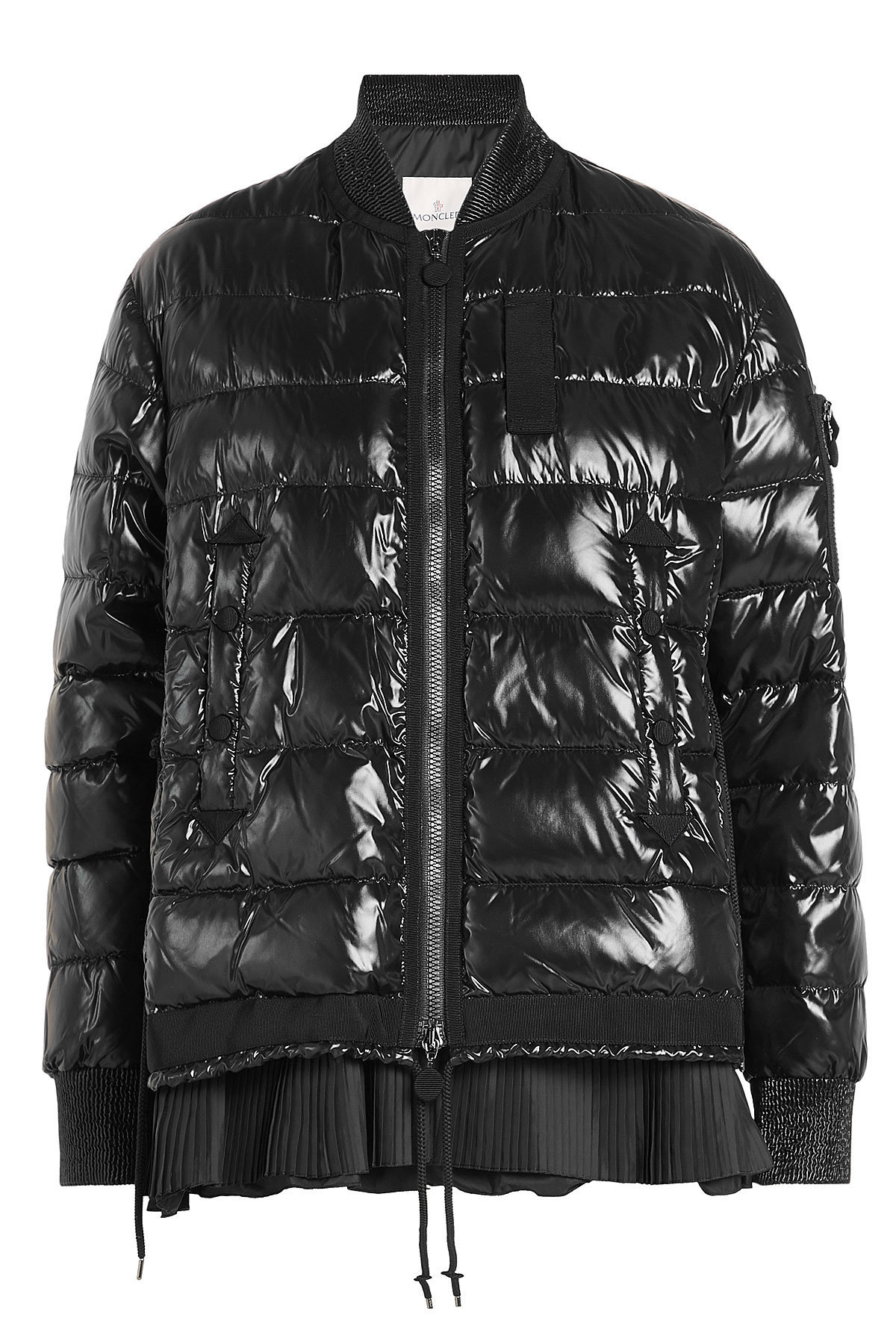 Down Jacket with Pleated Hem by Moncler
