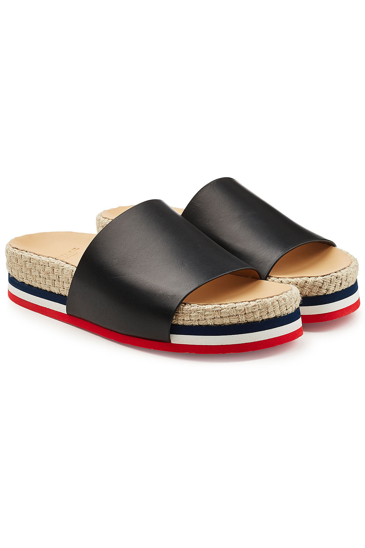 Evelyne Leather Sandals by Moncler