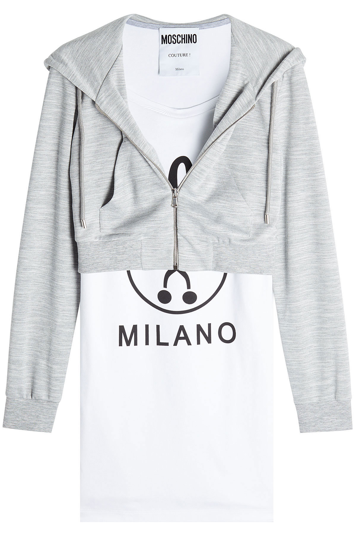 Moschino - Cotton Hoody and T-Shirt Top