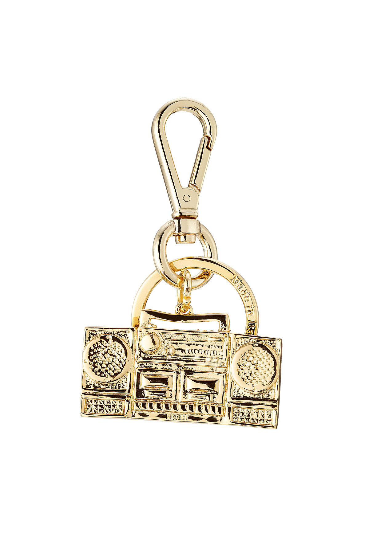 Moschino - Gold-Tone Brass Keychain