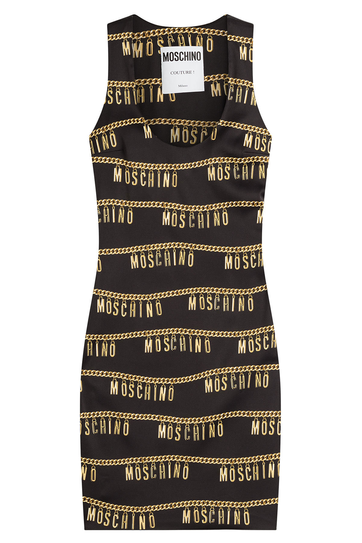 Moschino - Logo Embellished Sheath Dress
