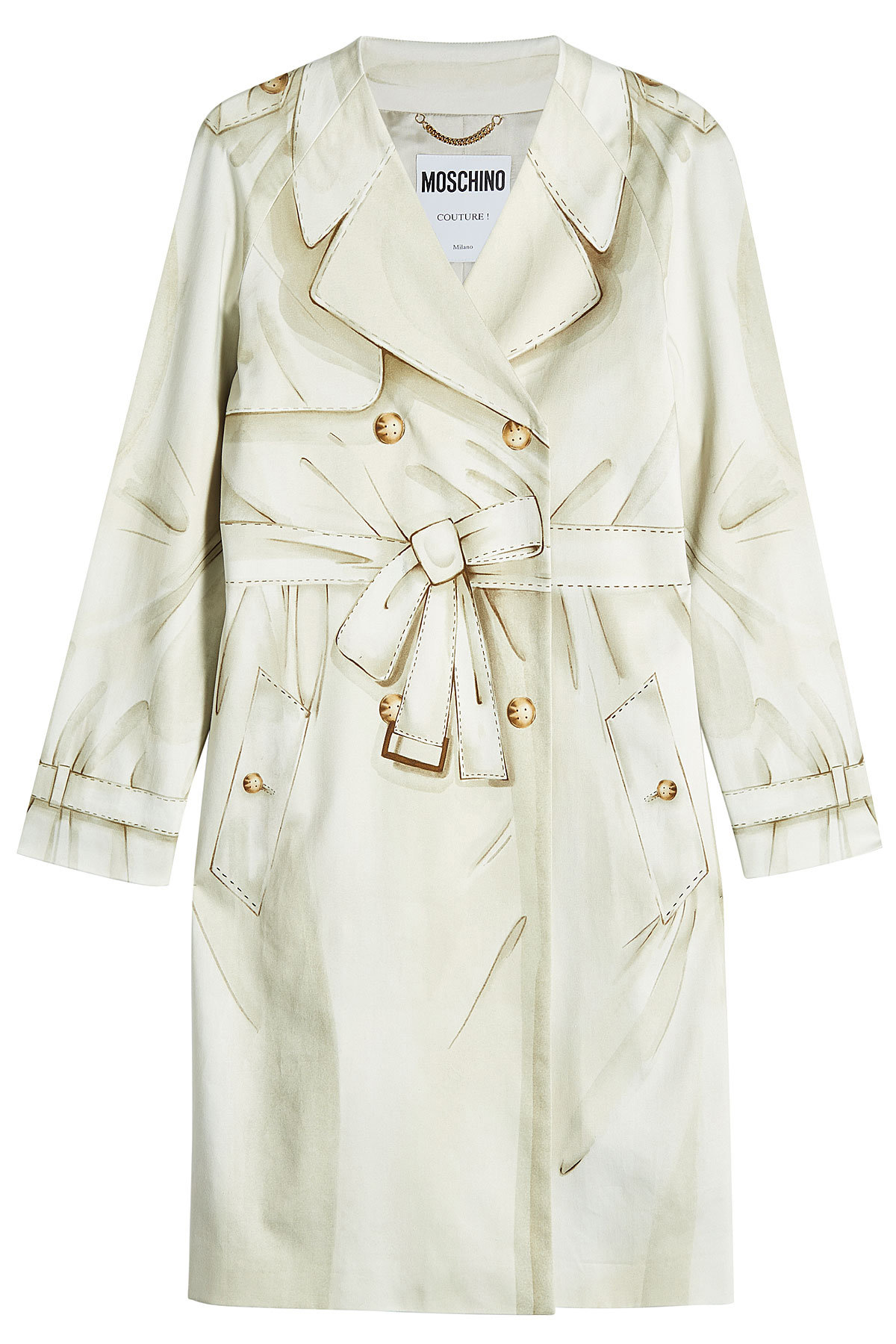 Moschino - Printed Trench Coat