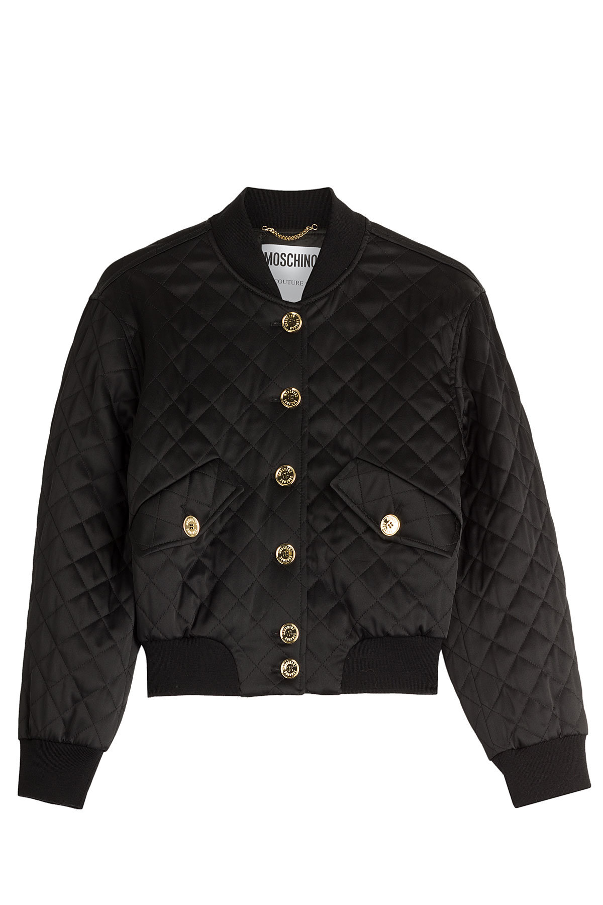 Quilted Bomber Jacket by Moschino