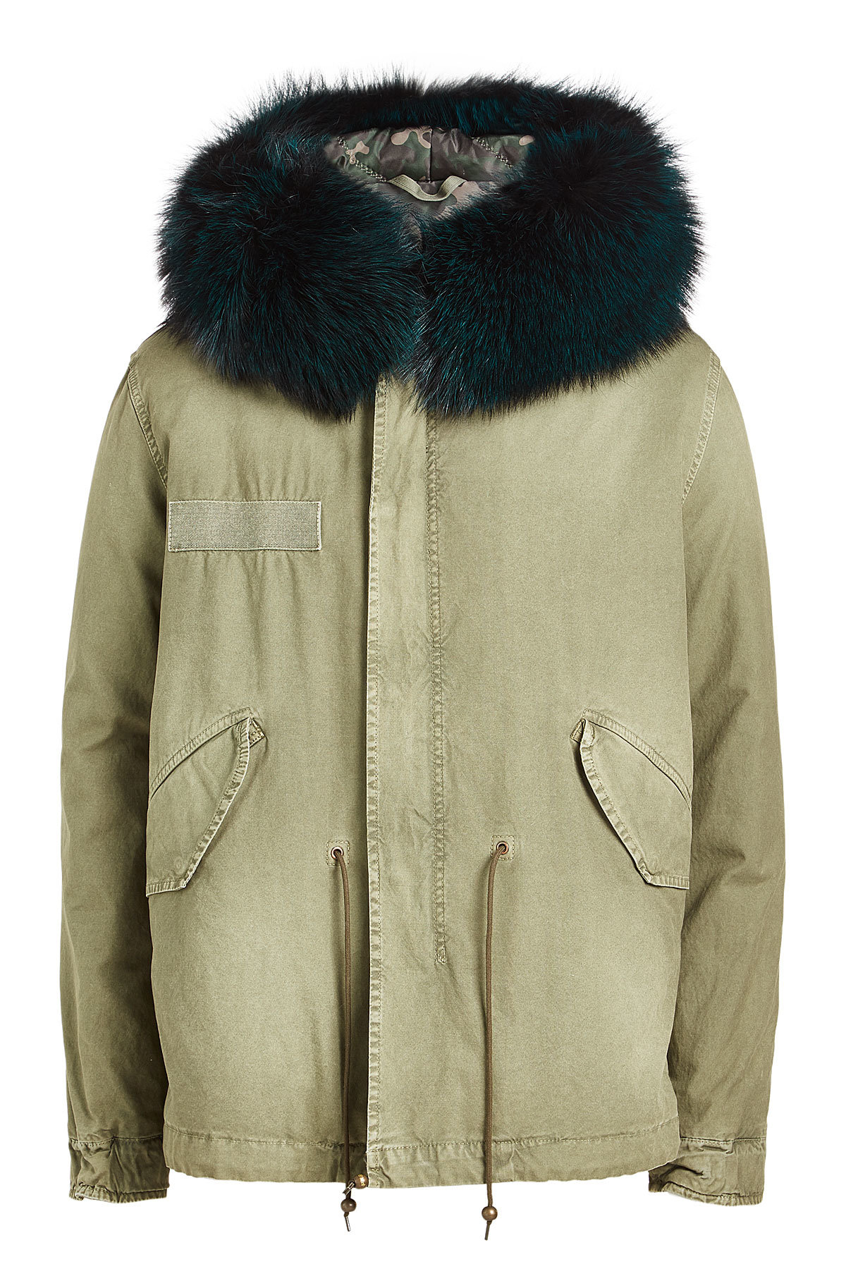 Cotton Parka Jacket with Raccoon and Rabbit Fur by Mr & Mrs Italy