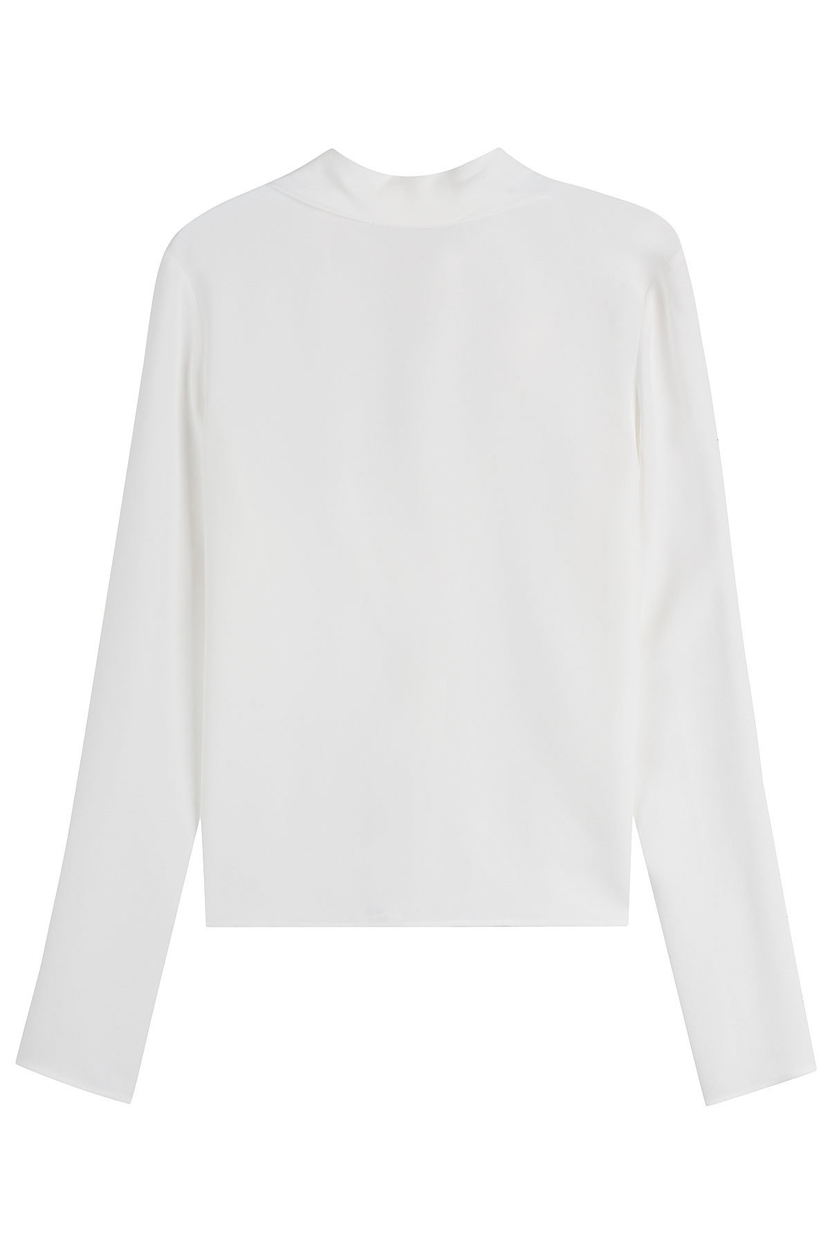 MSGM - Crepe Top with Bow at Neck