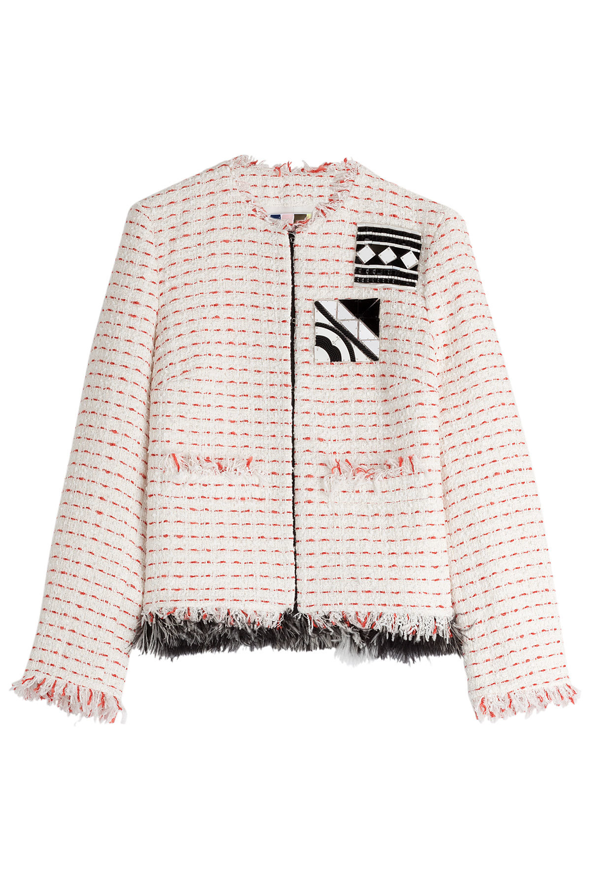 MSGM - Embellished Bouclé Jacket