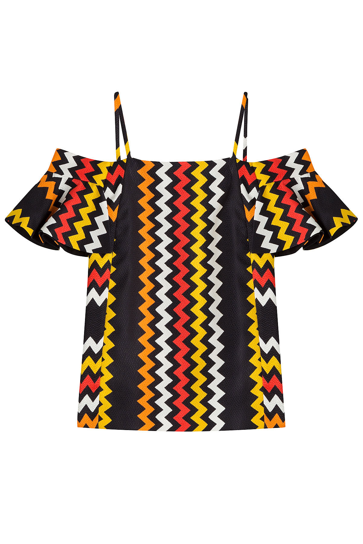 Printed Off-the-Shoulder SatinTop by MSGM
