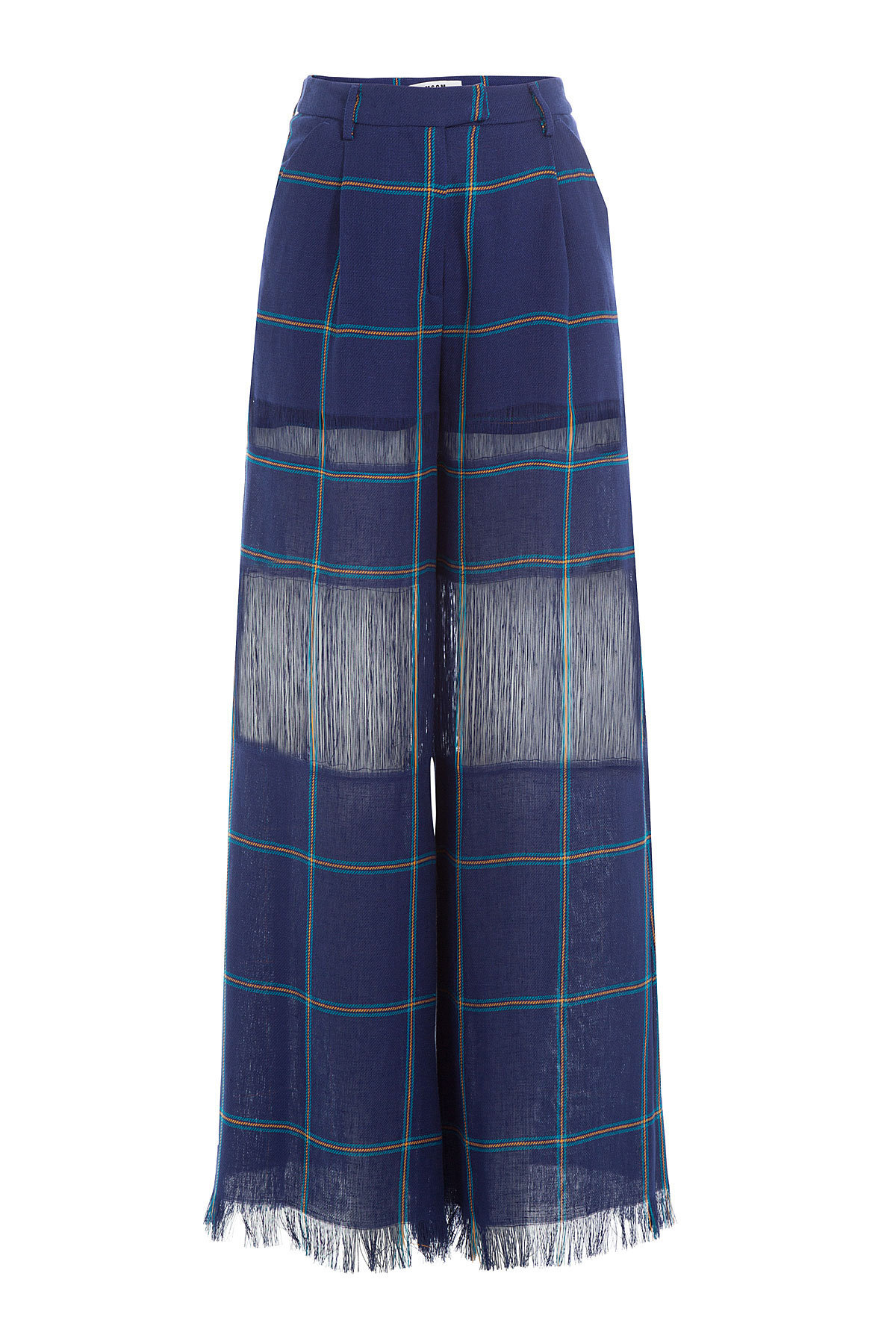 MSGM - Wide Leg Linen Pants