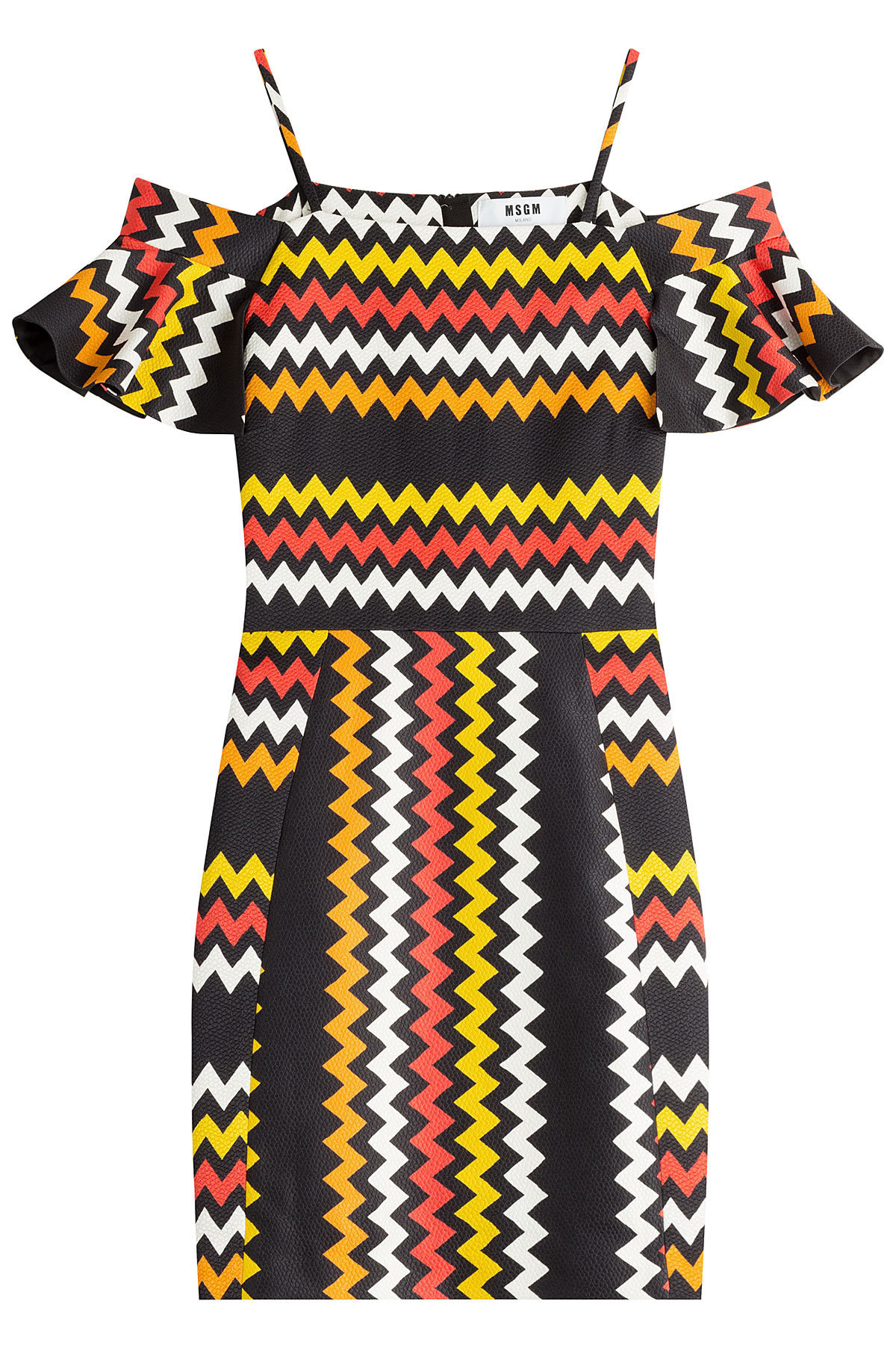 Zigzag Print Mini-Dress by MSGM