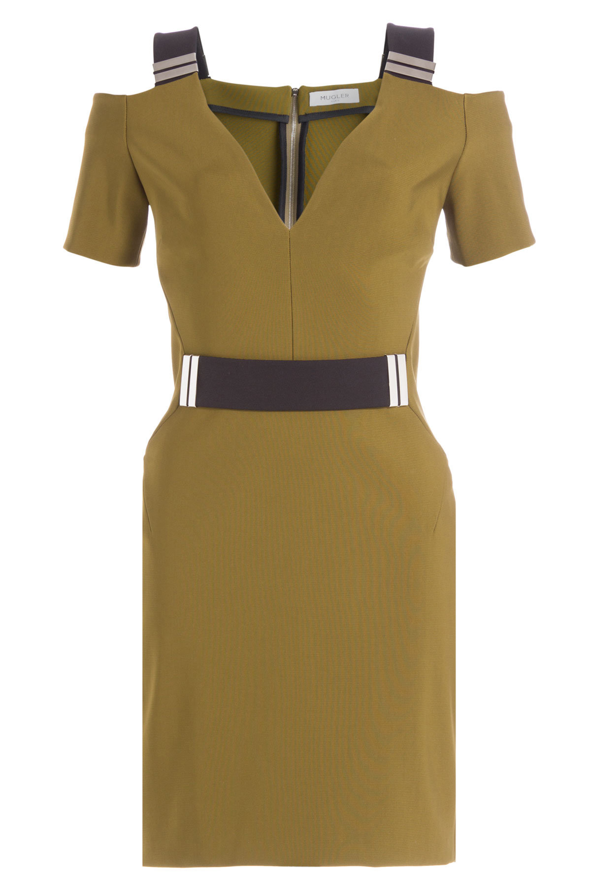 Dress with Cut-Out Shoulders by Mugler