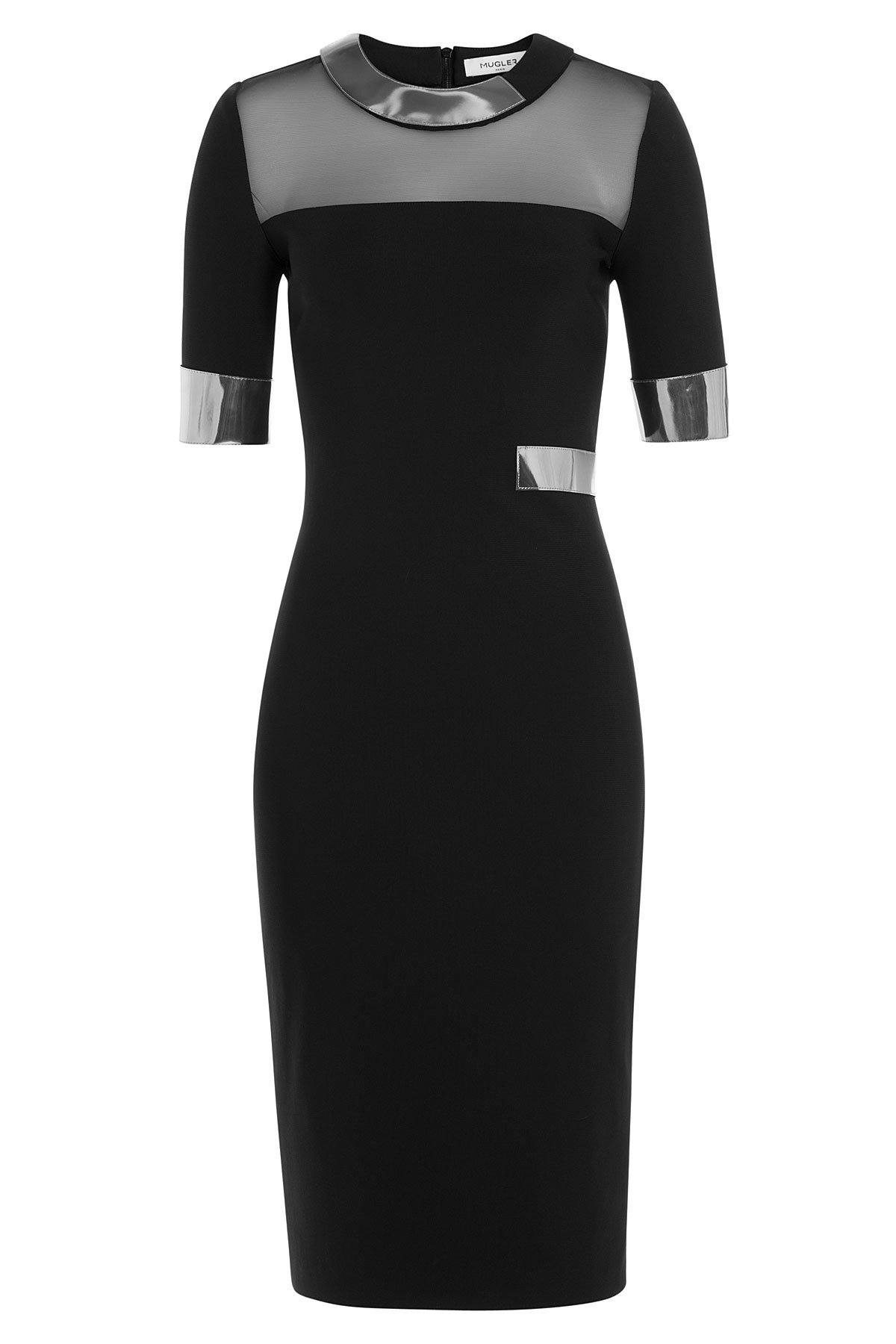 Dress with Mesh Inserts by Mugler