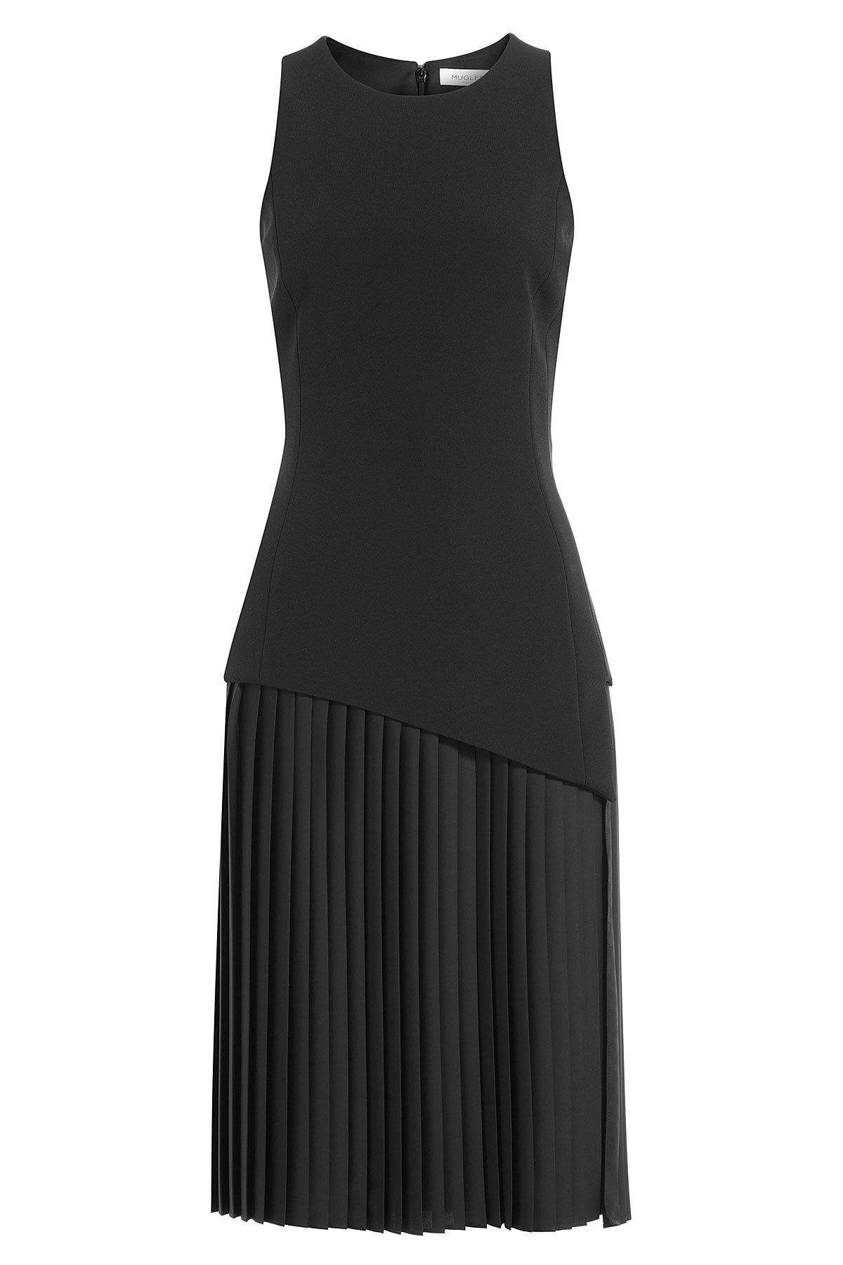 Mugler - Dress with Pleated Skirt