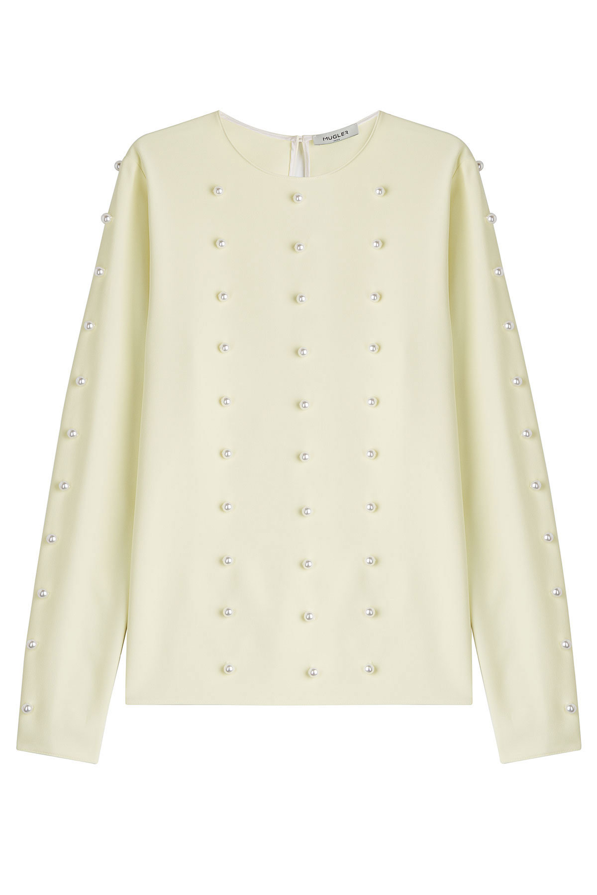 Embellished Crepe Top by Mugler