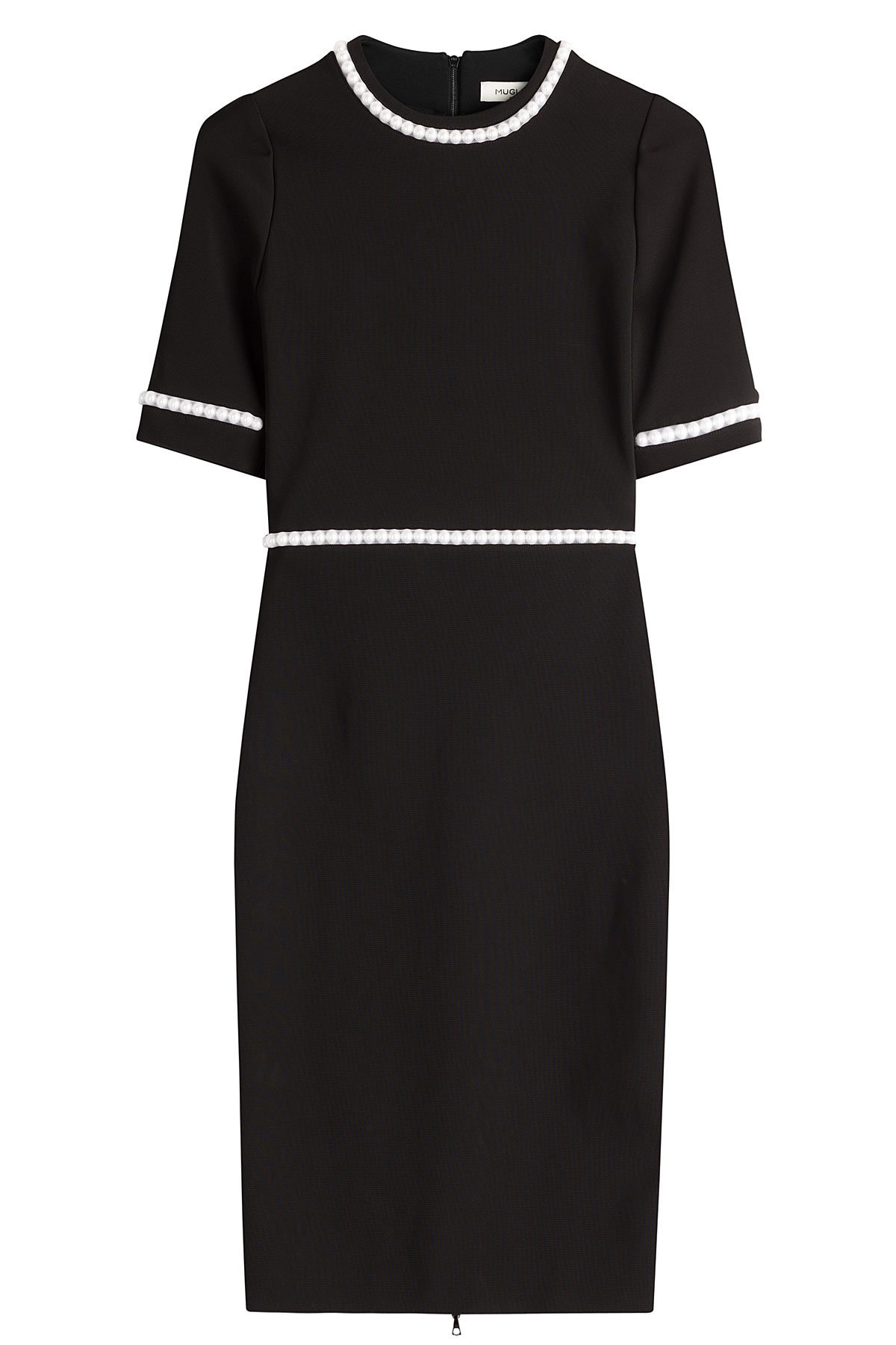 Mugler - Embellished Jersey Dress