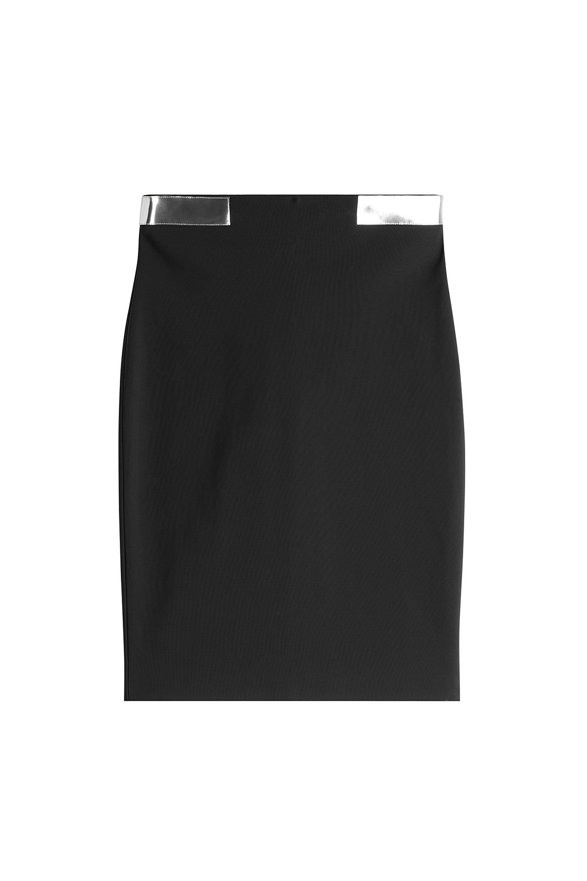 Pencil Skirt with Metallic Detail by Mugler