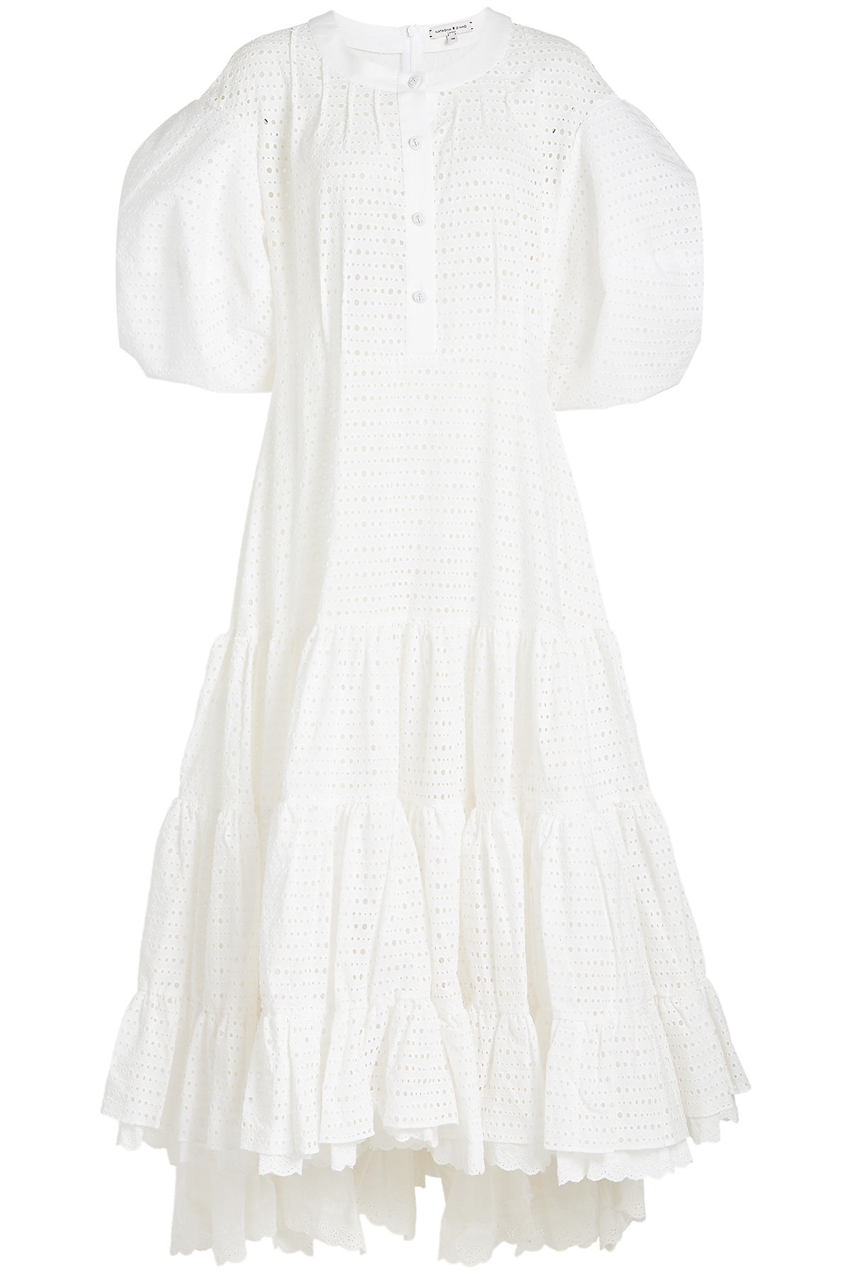 Natasha Zinko - Cotton Dress with Eyelet Cut-Out Detail