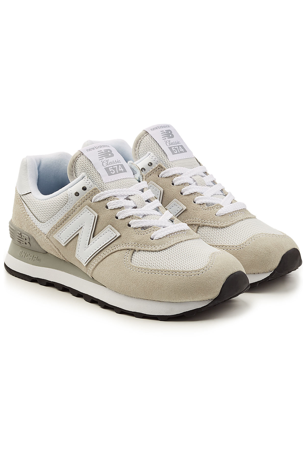 New Balance - WL574B Sneakers with Suede and Mesh
