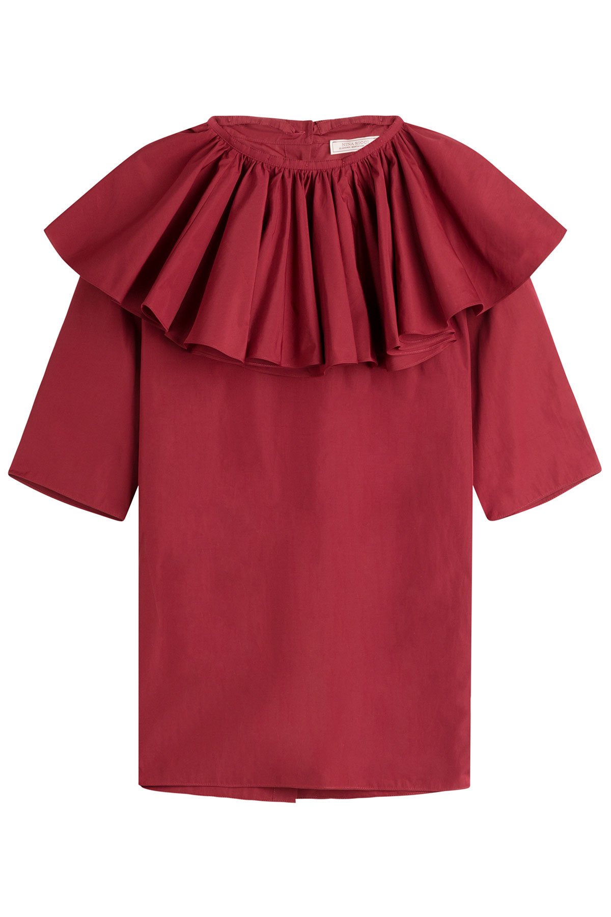 Cotton Blouse with Ruffles by Nina Ricci
