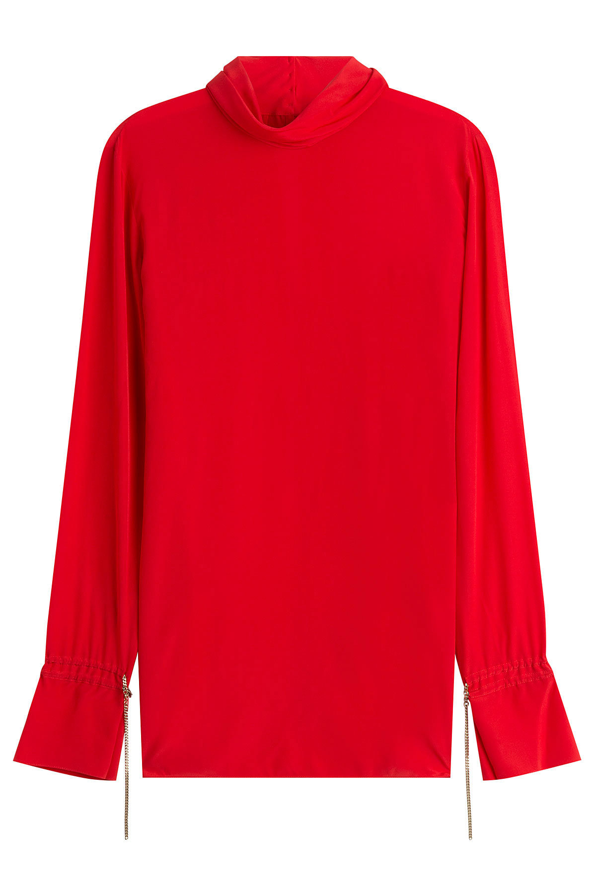 Silk Blouse with Chain Embellishment by Nina Ricci