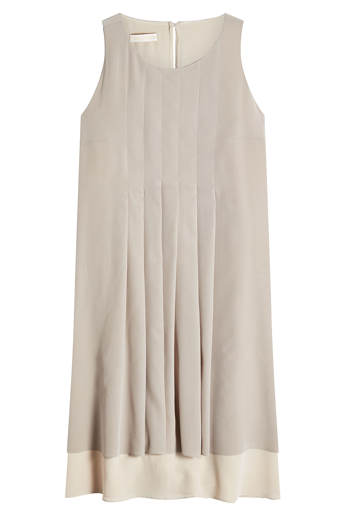Layered and Pleated Silk Dress by Nobi Talai