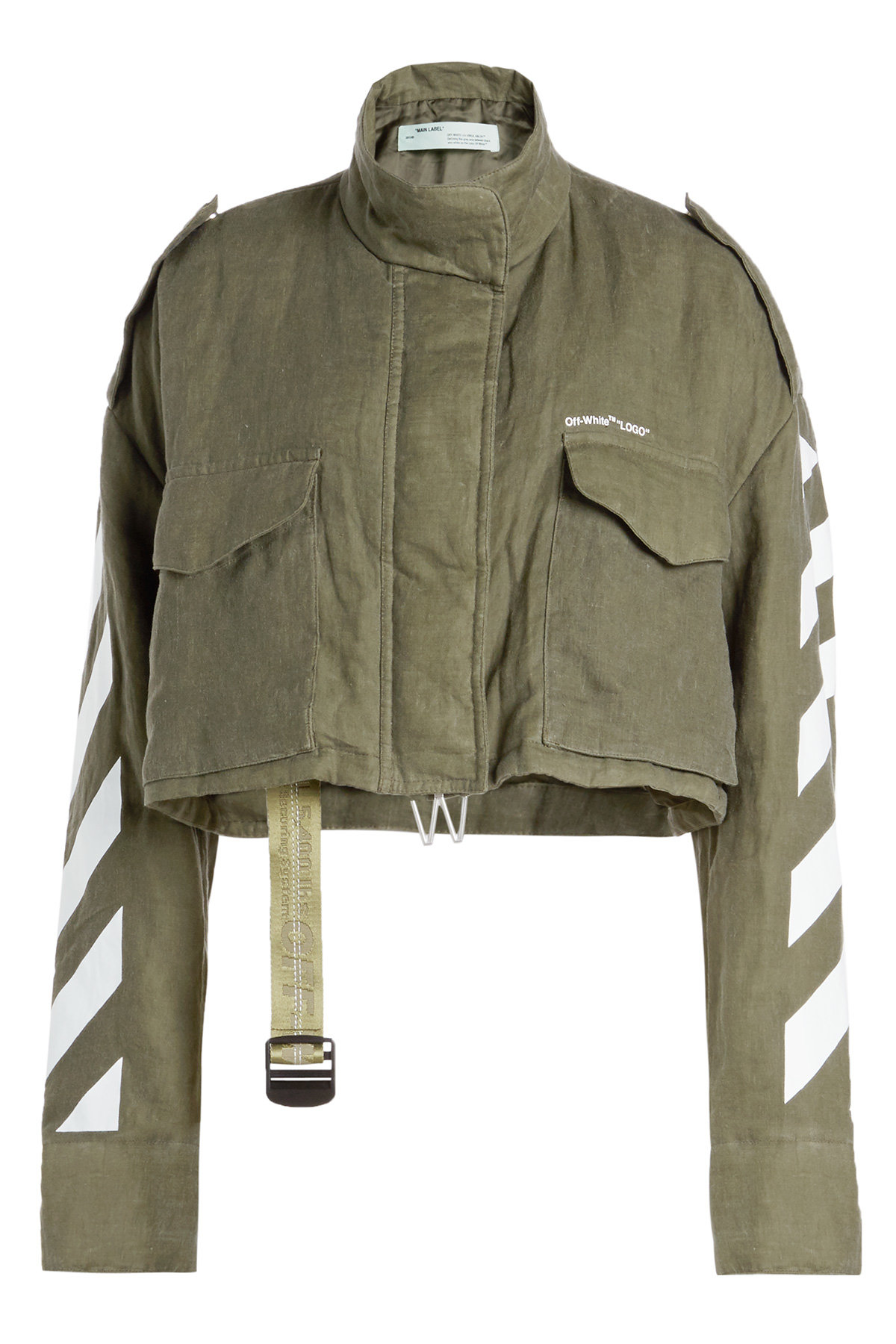 Cropped Linen Jacket by Off-White