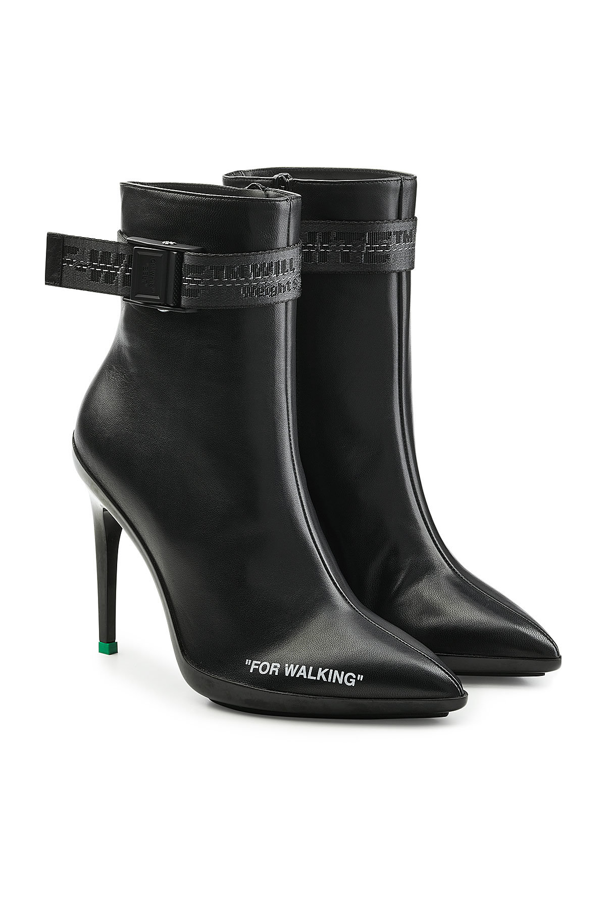 Off-White - For Walking Leather Ankle Boots