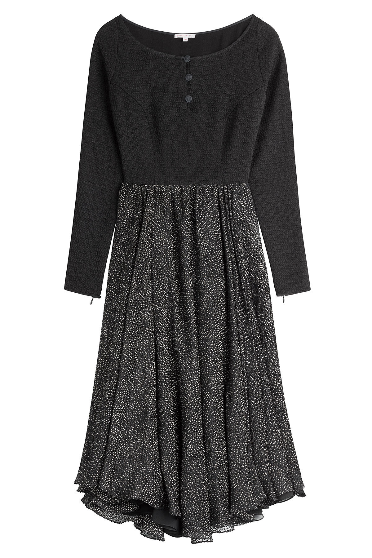 Olympia Le-Tan - Dress with Textured Skirt