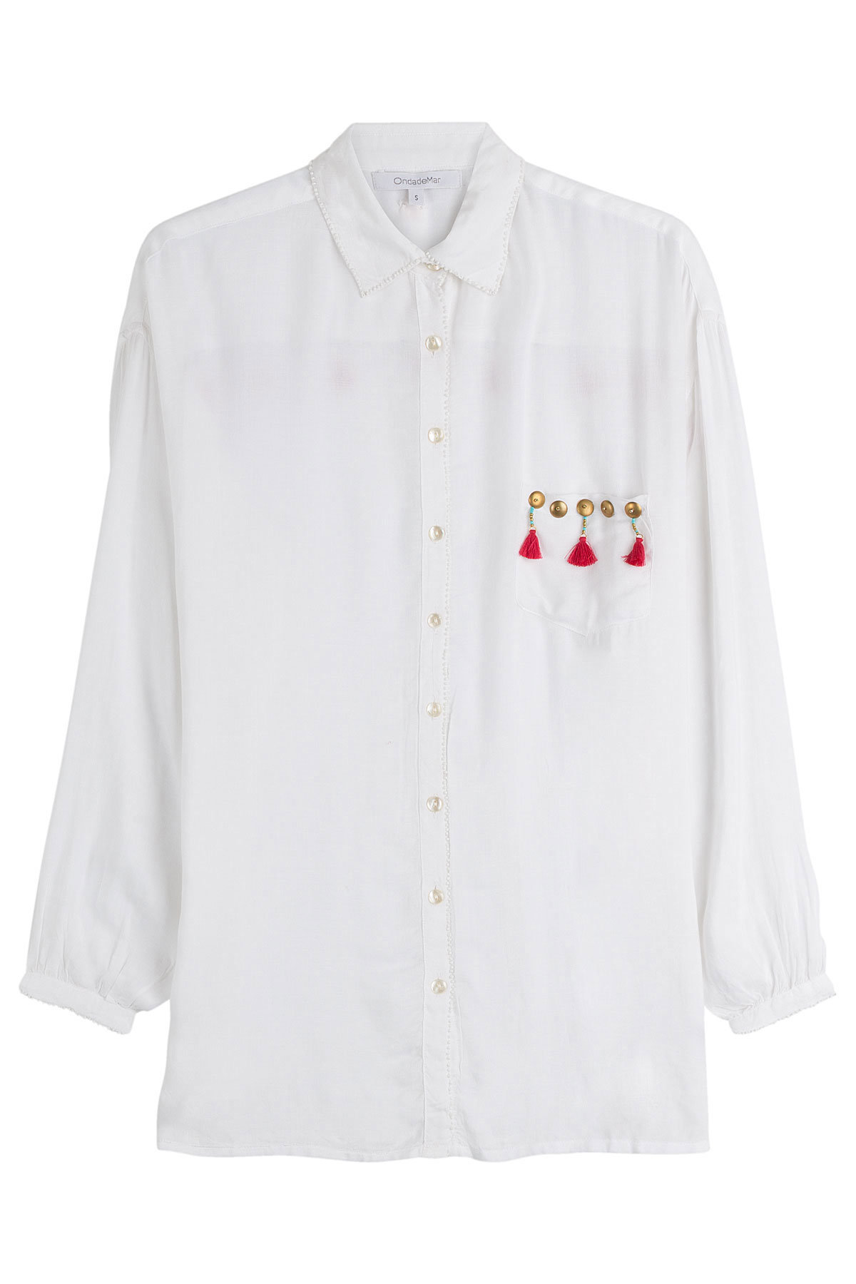 OndadeMar - Tassel and Stud Embellished Shirt