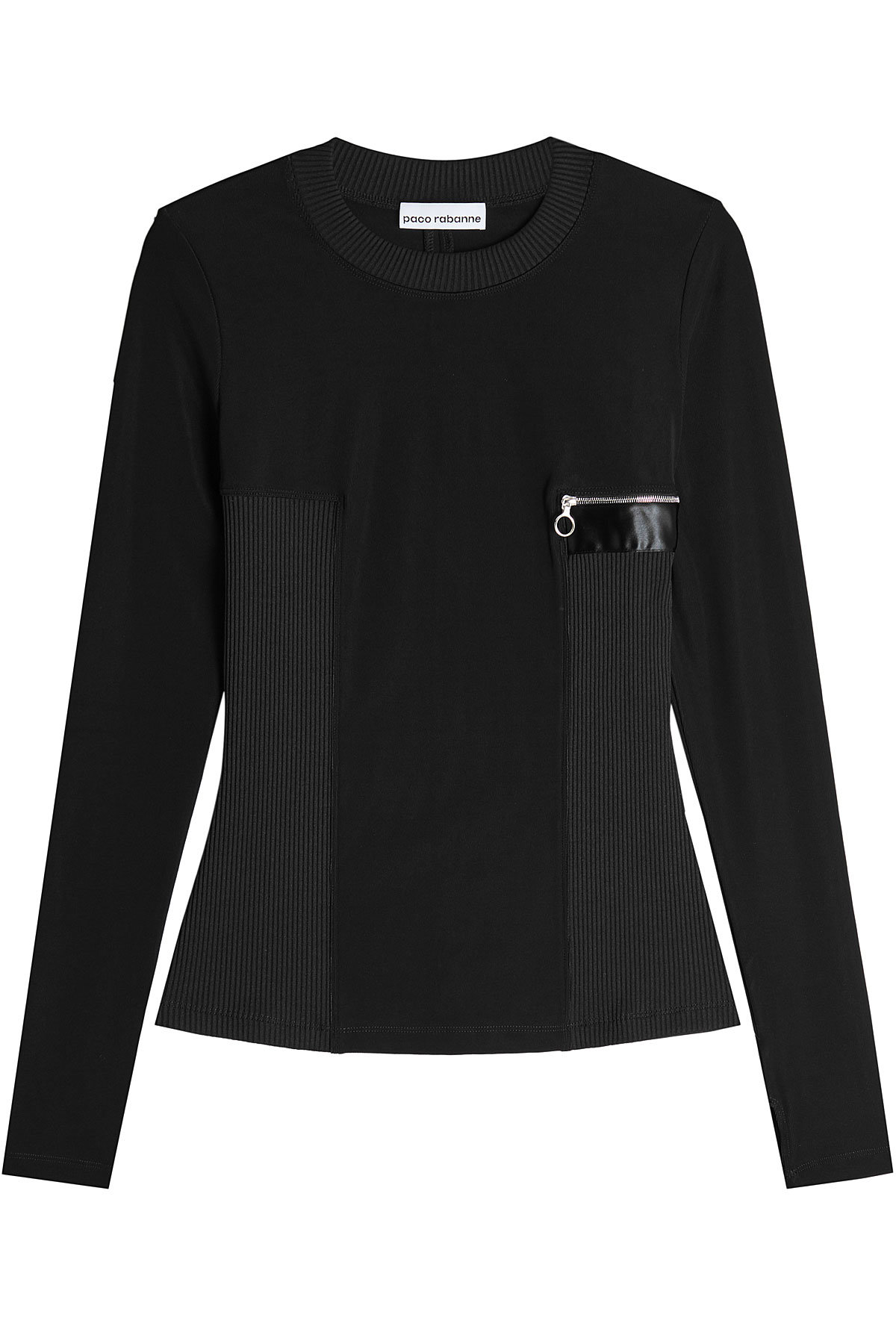 Paco Rabanne - Knit Pullover with Zipped Pocket