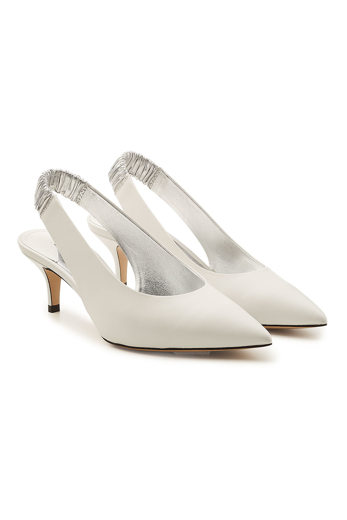 Carpanthian 55 Leather Slingback Pumps by Paul Andrew