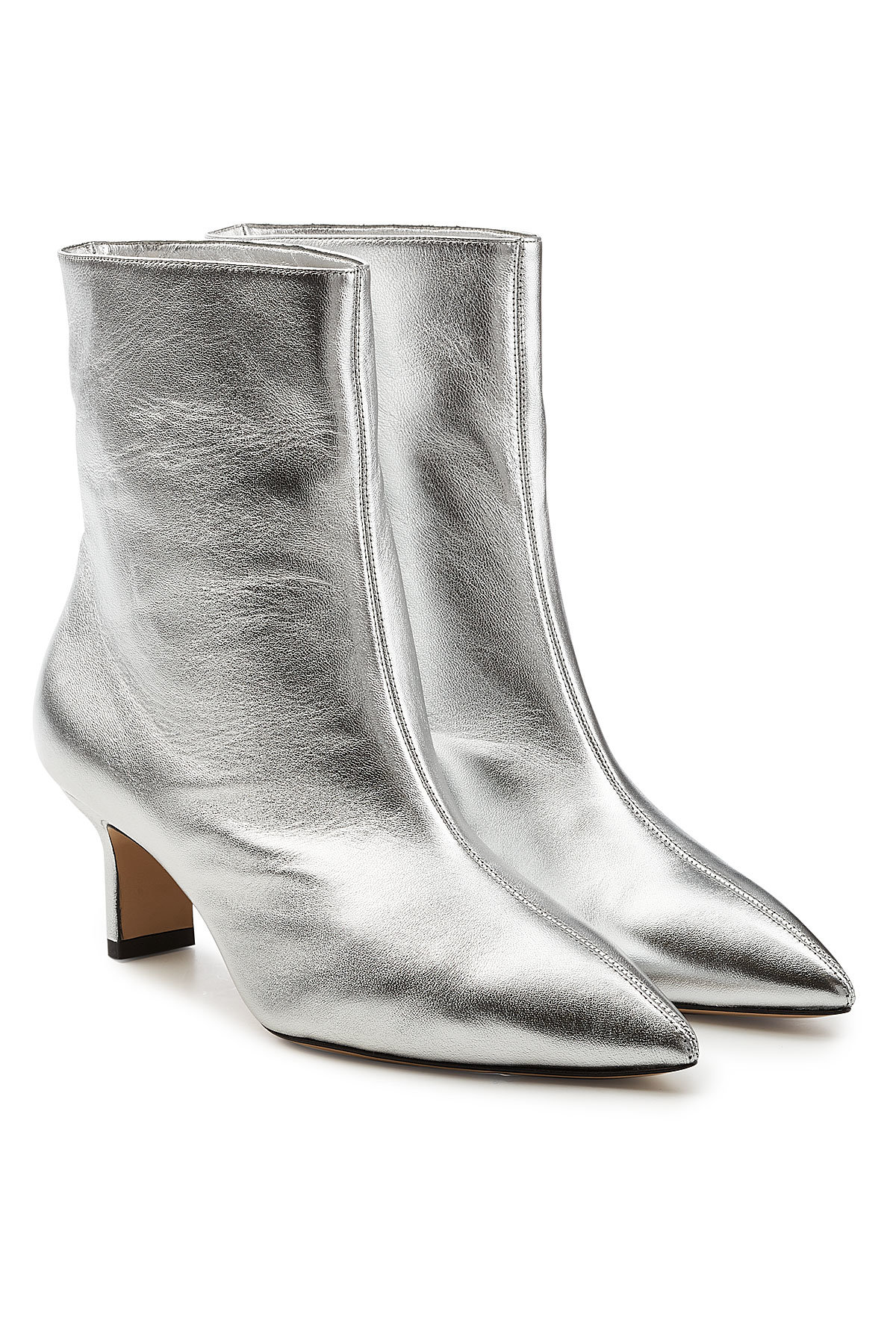 Paul Andrew - Mangold Metallic Leather Ankle Boots