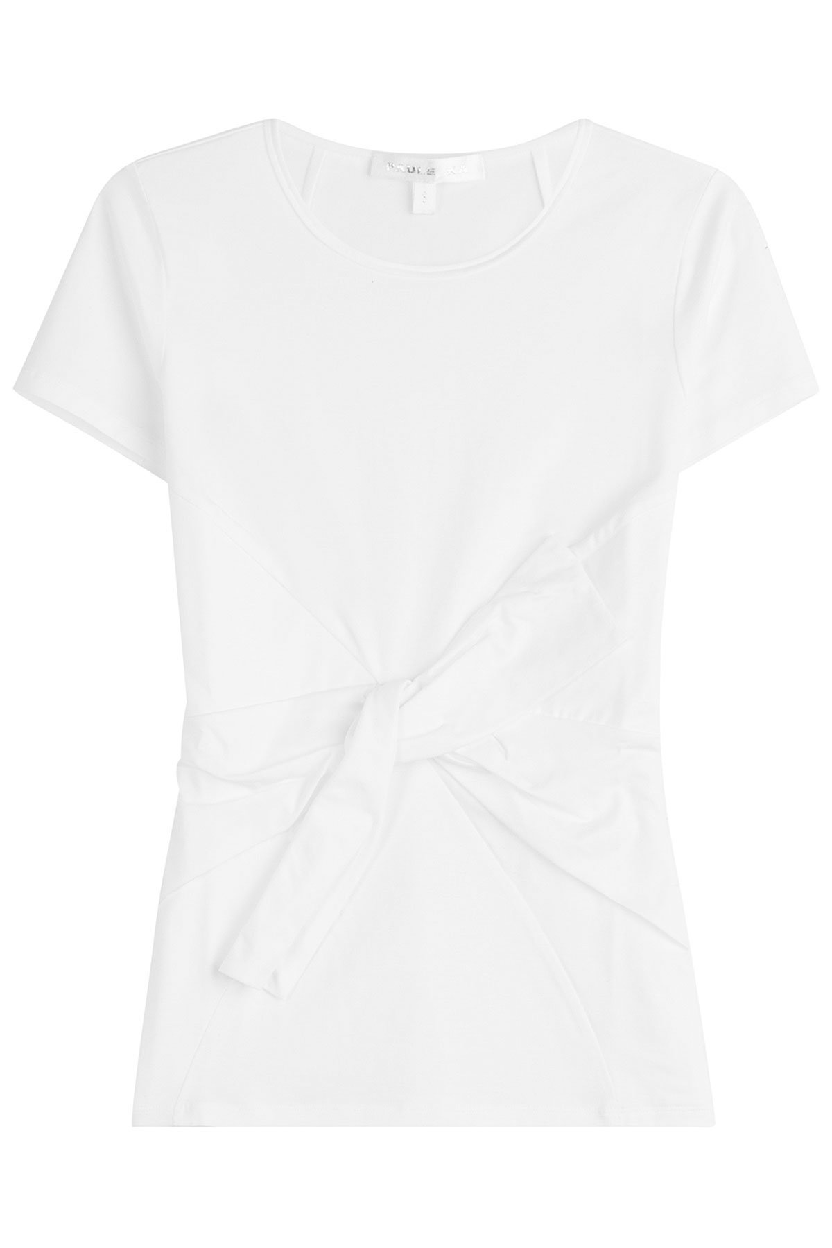 Belted Cotton T-Shirt by Paule Ka