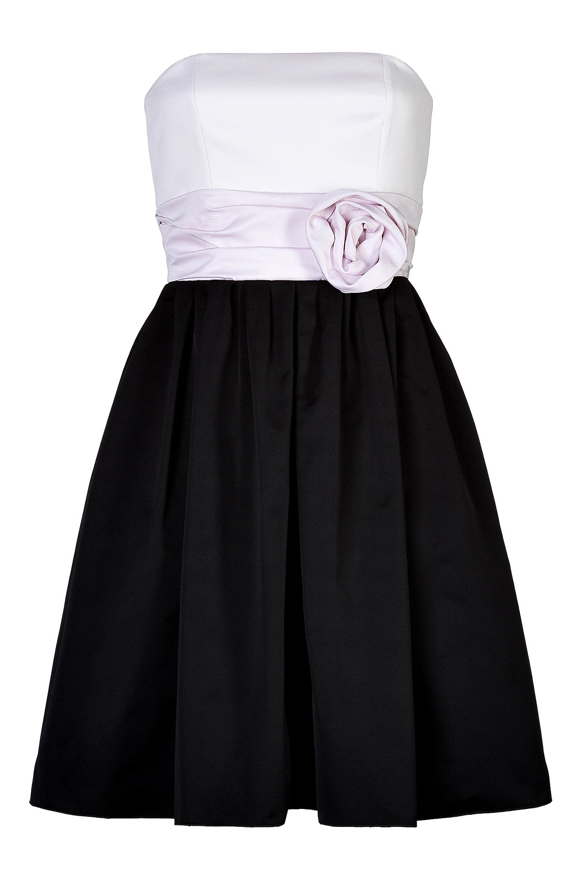 Strapless Dress with Rose Sash by Paule Ka
